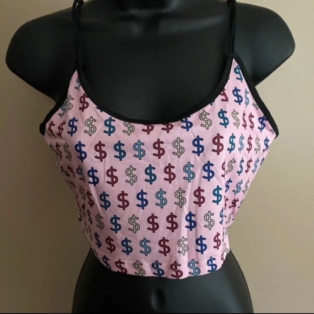New Print Binding Cami Top